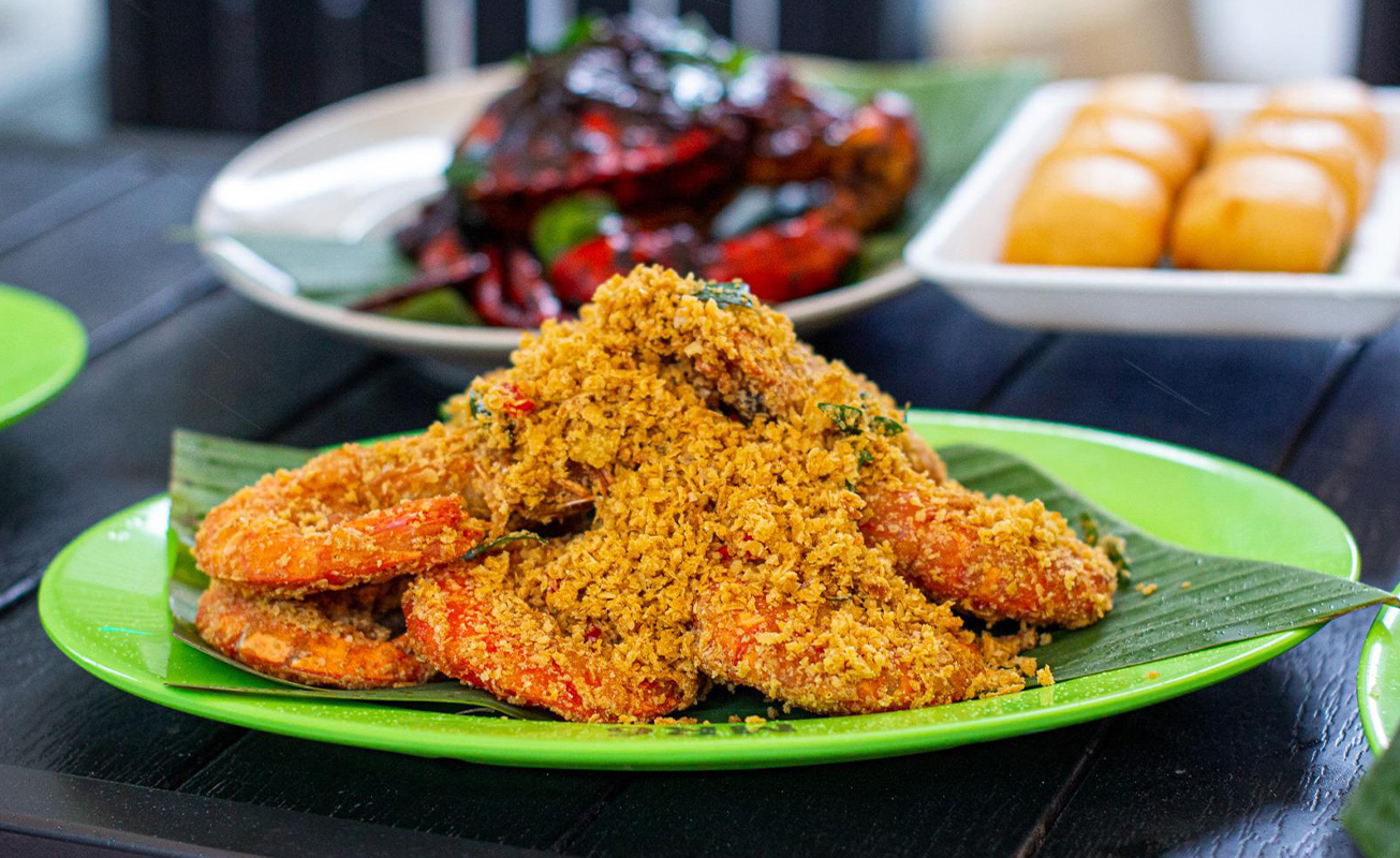 Hong Kong Street BBQ Live Seafood - Cereal Prawn